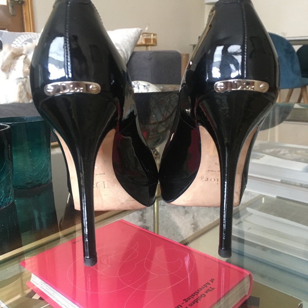Dior Black patent leather Heels Size 36.5